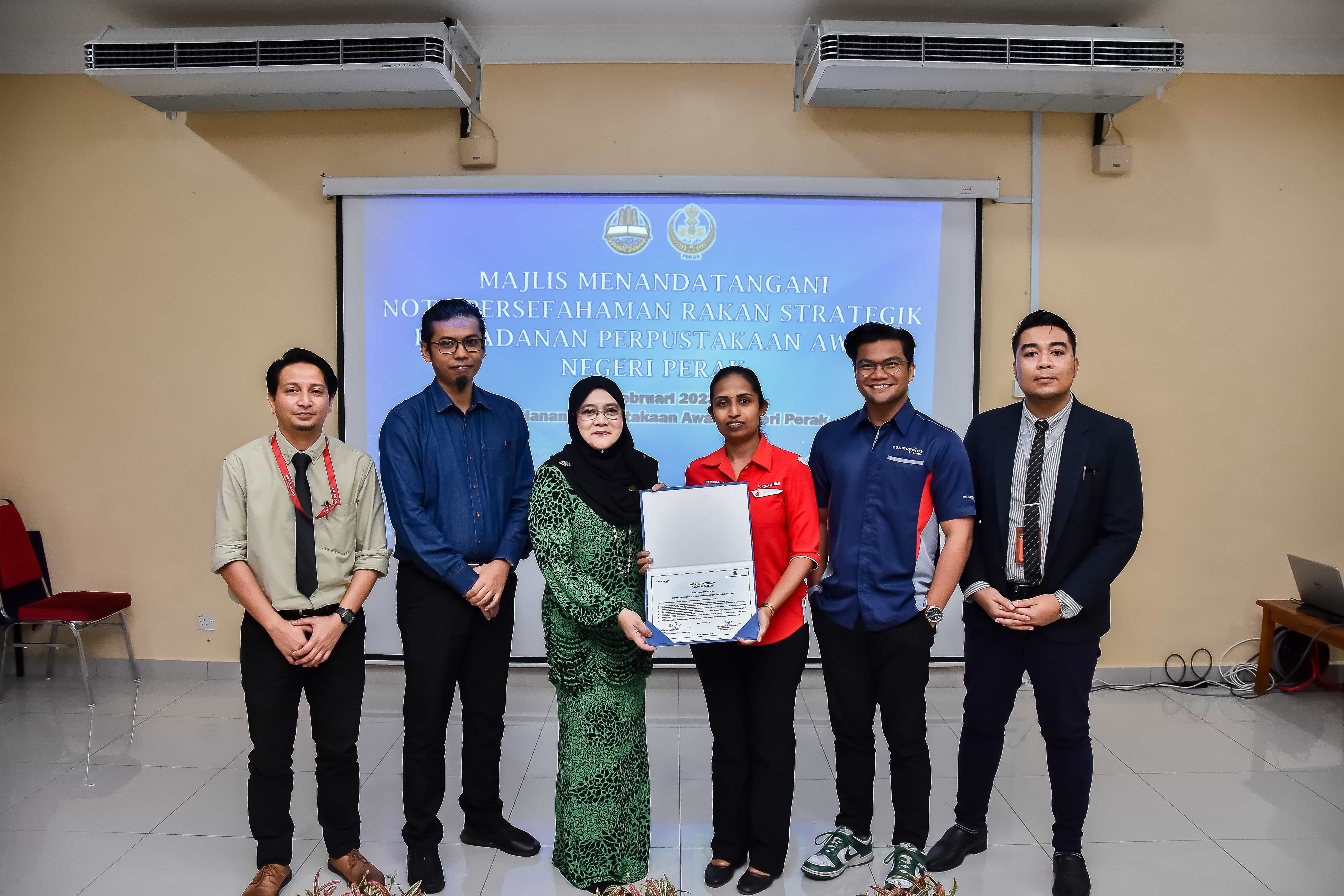 MAJLIS MENANDATANGANI NOTA PERSEFAHAMAN RAKAN STRATEGIK PERBADANAN PERPUSTAKAAN AWAM NEGERI PERAK
