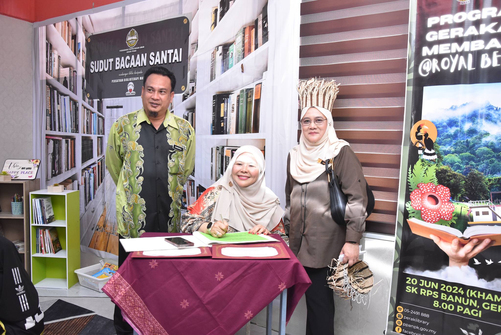 PERBADANAN PERPUSTAKAAN AWAM NEGERI PERAK SANTUNI MASYARAKAT ORANG ASLI DI ROYAL BELUM